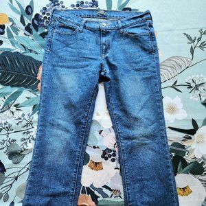 Old Navy The Flirt Jean Women 8 Long Boot Cut Mid Rise Blue Denim Western Pants